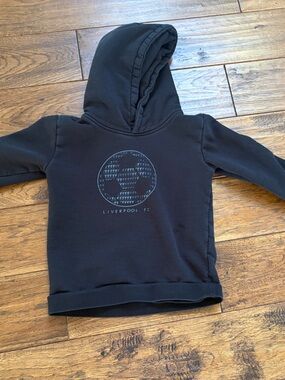 Liverpool Kids Black Hooded Sweatshir